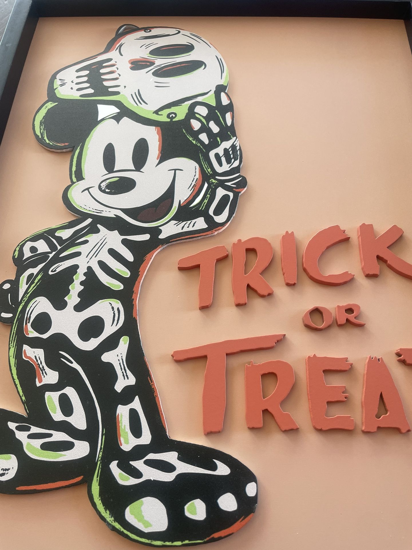 3D Mickey Mouse Halloween Trick Or Treat Wall Decor - photo 2