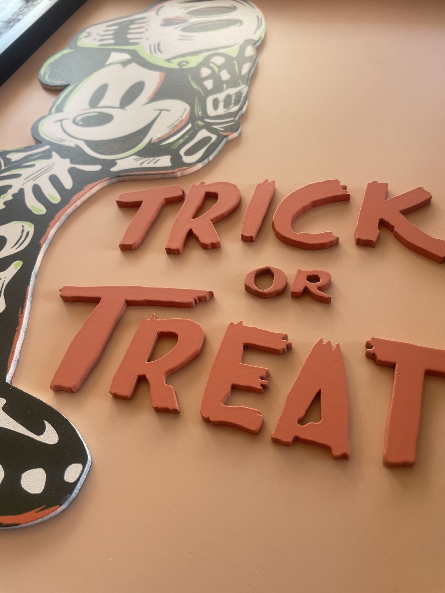 3D Mickey Mouse Halloween Trick Or Treat Wall Decor - photo 3