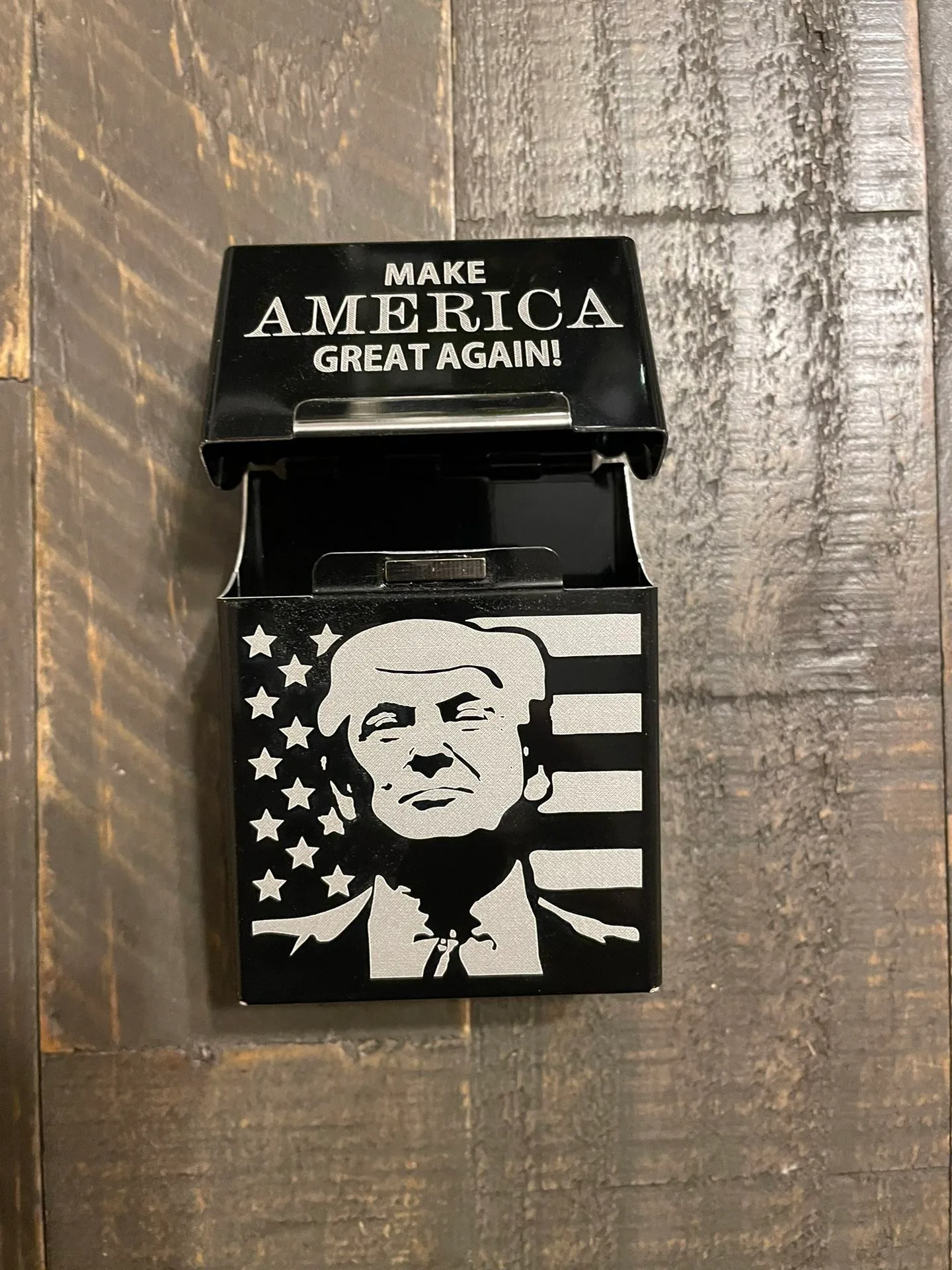 MAGA Trump Cigarette/Coin/Pencil Case - Black