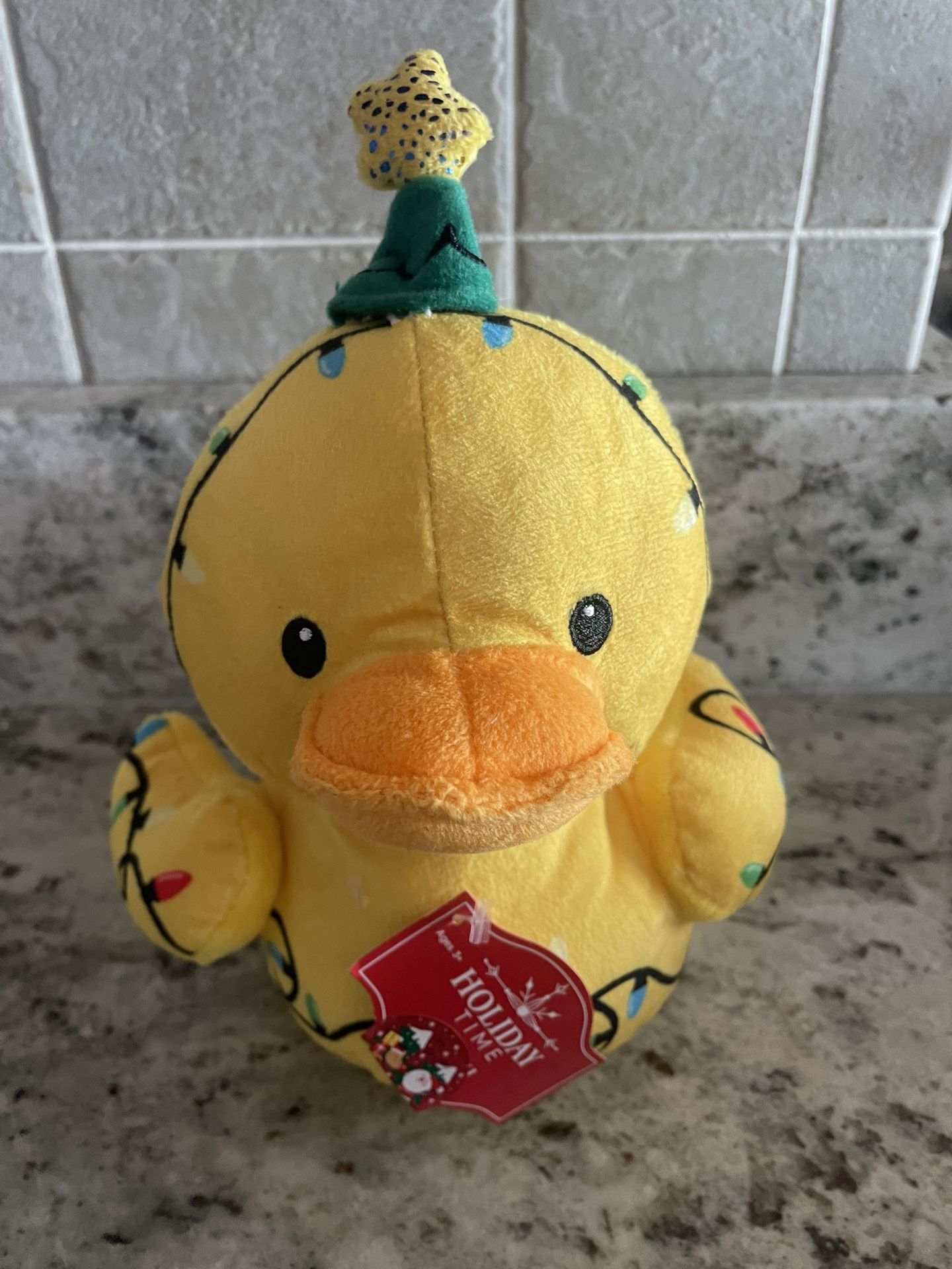 Cute Christmas Duck Plush for Jeep, Office, Party