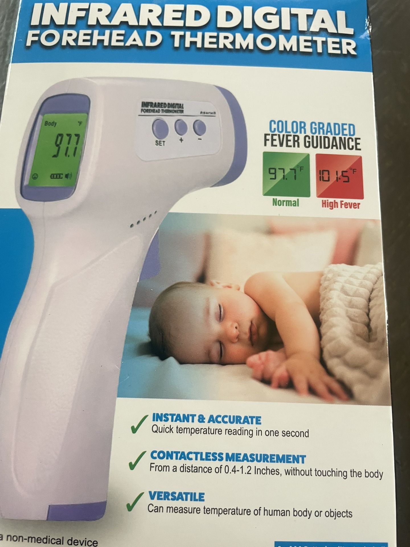 Infrared Digital Thermometer Body Forehead & Ear - photo 2