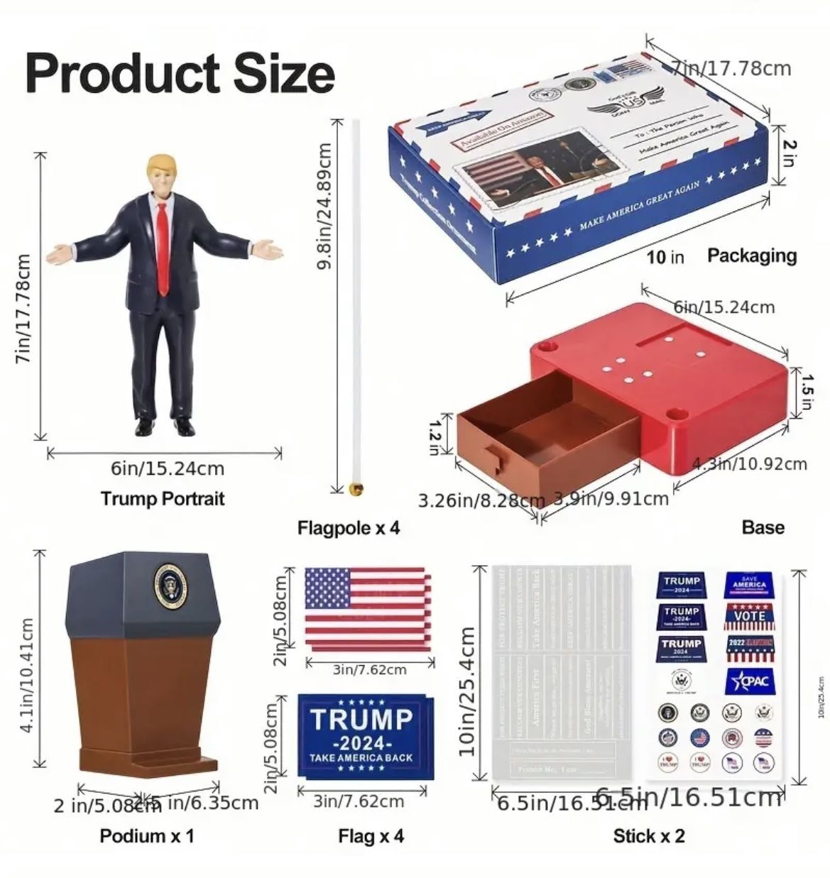 Donald Trump Desktop Pencil Sharpener With Hidden Tray - photo 4