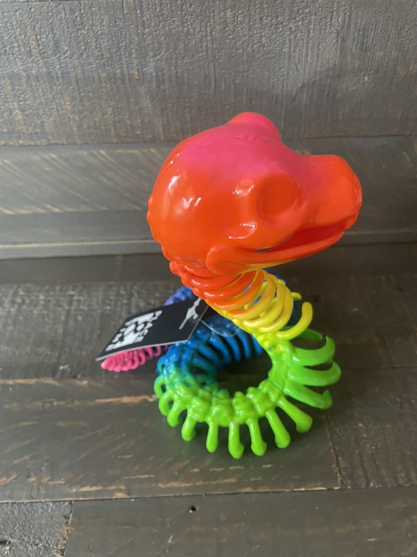 Rainbow Skeleton Snake - Faux - Mouth Opens - photo 2