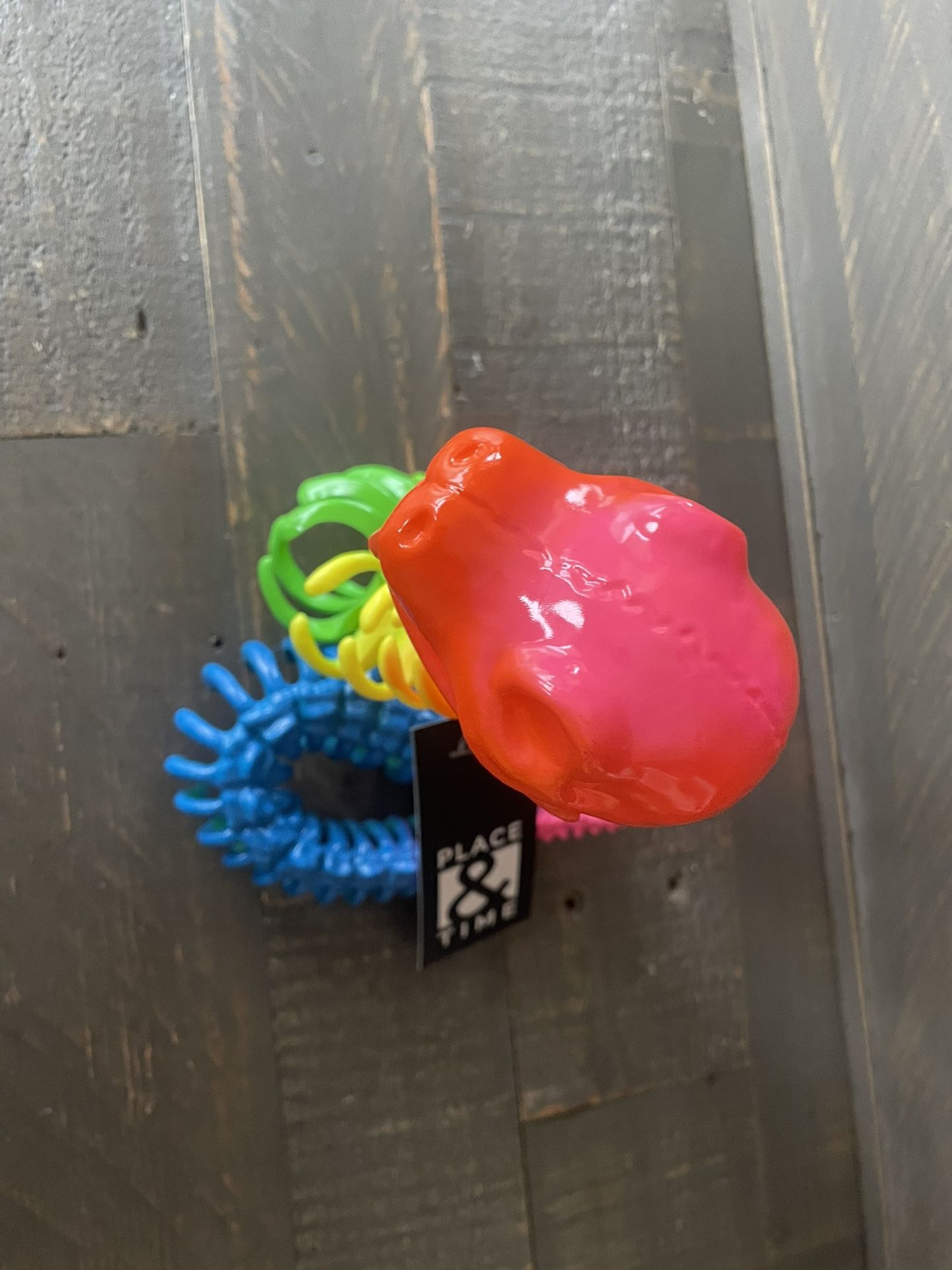 Rainbow Skeleton Snake - Faux - Mouth Opens - photo 5