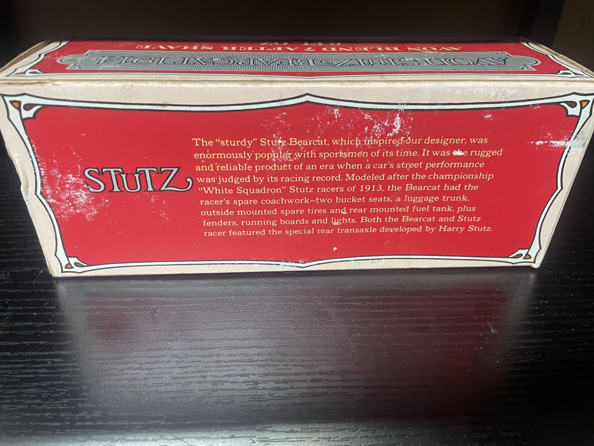 Vintage Avon Stutz Bearcat 1914 Aftershave Decanter - 3/4 Full - photo 3