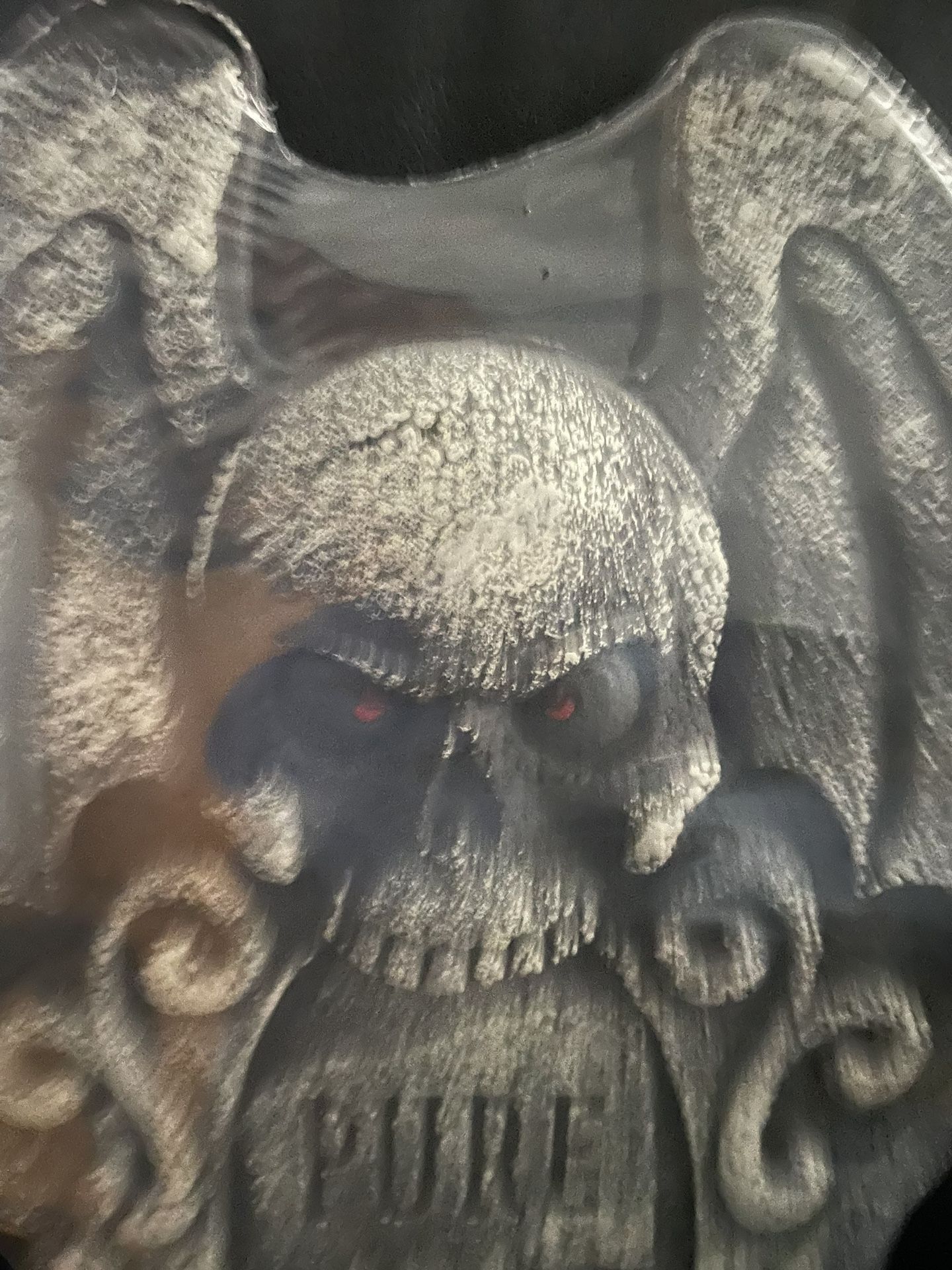 23” Pure Evil Styrofoam Tombstone Gravestone - Halloween - photo 2