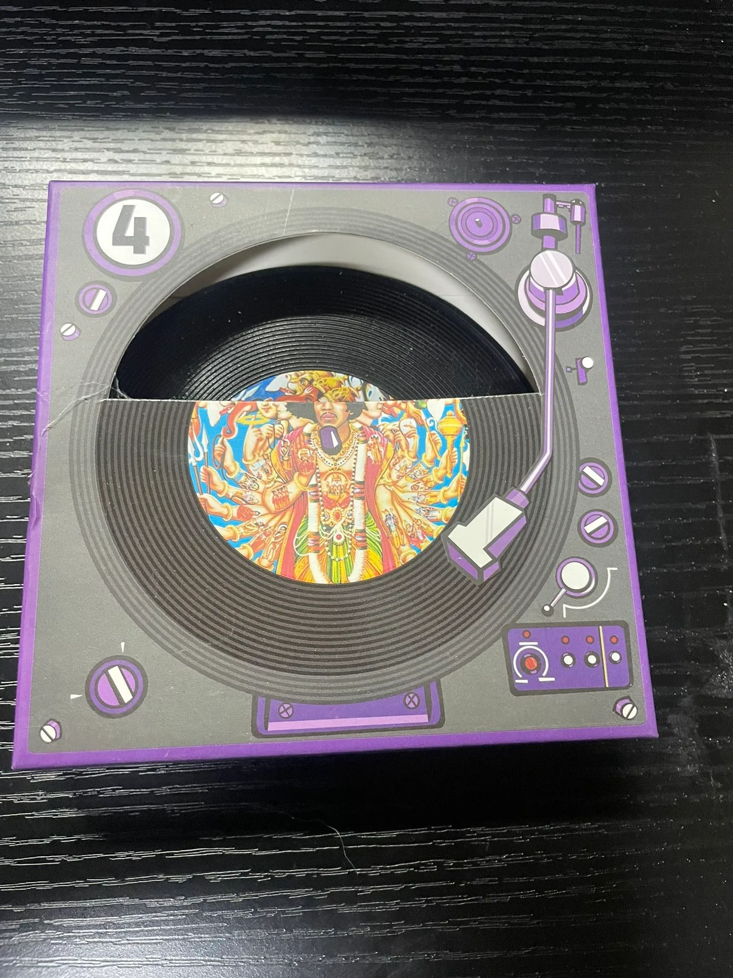 4 Jimi Hendrix Record Coasters - photo 5