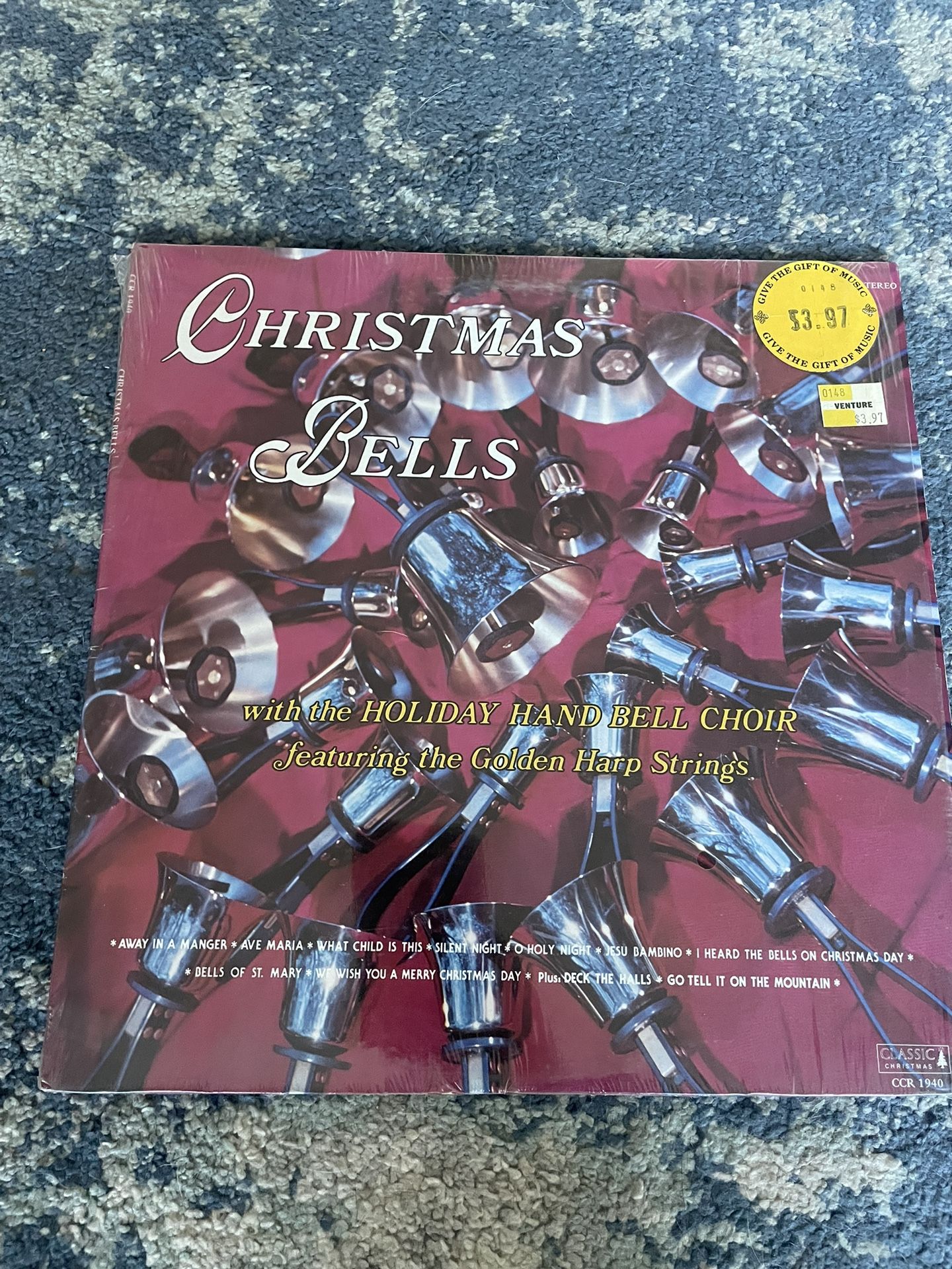 3 Vintage Christmas Vinyl Records - Music Box Favorites, Bells, - photo 2