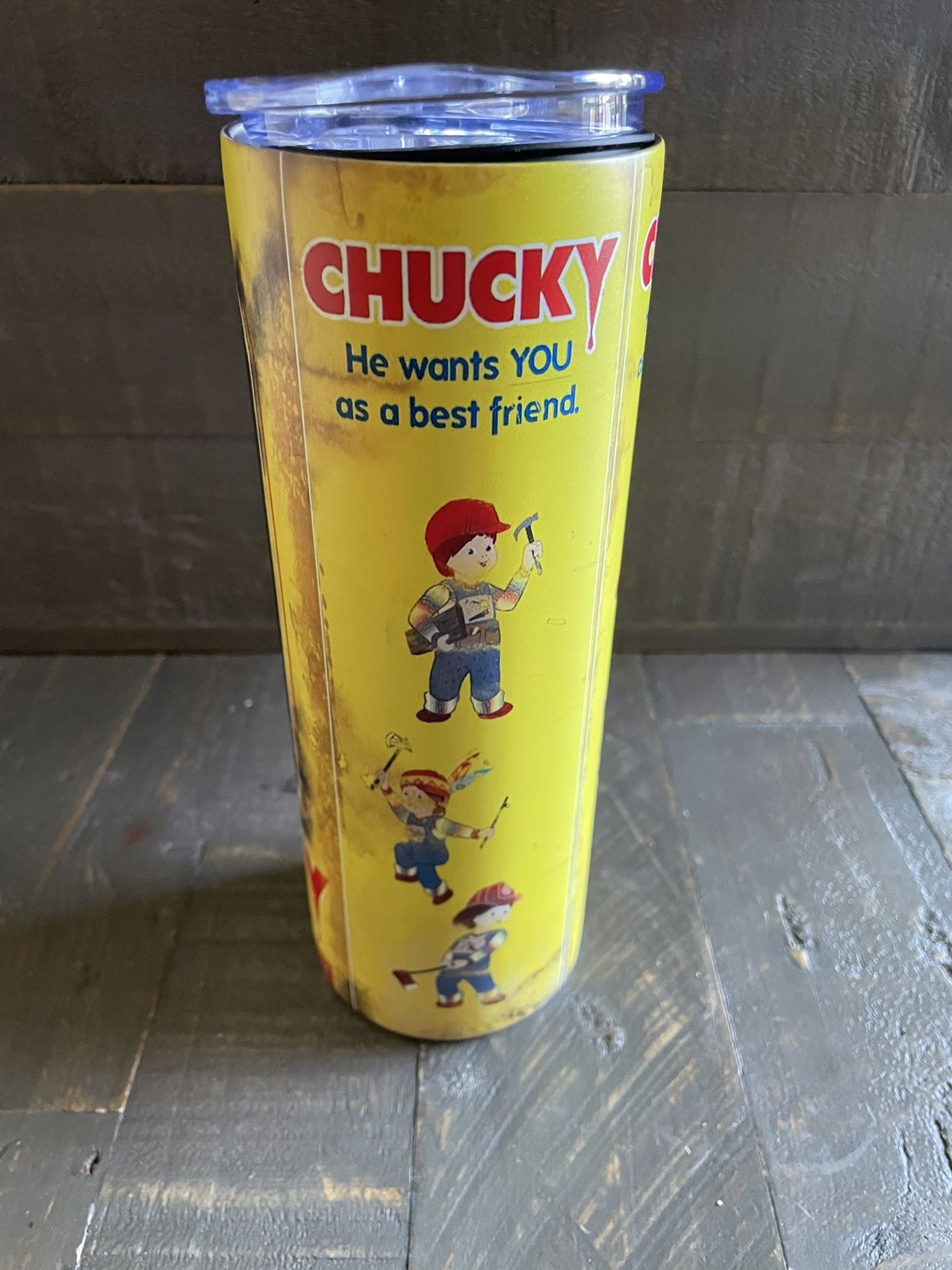 NEW - 20 Oz Stainless Steel Chucky Mug/ Cup - Good Guys - photo 2