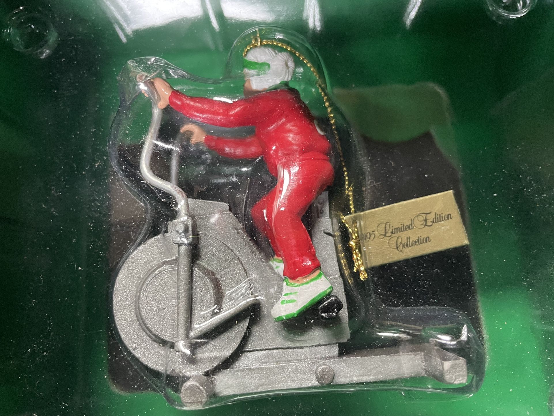 Sears Miniatures 1995 Mrs. Claus Exercise Bike Ornament - New - photo 4