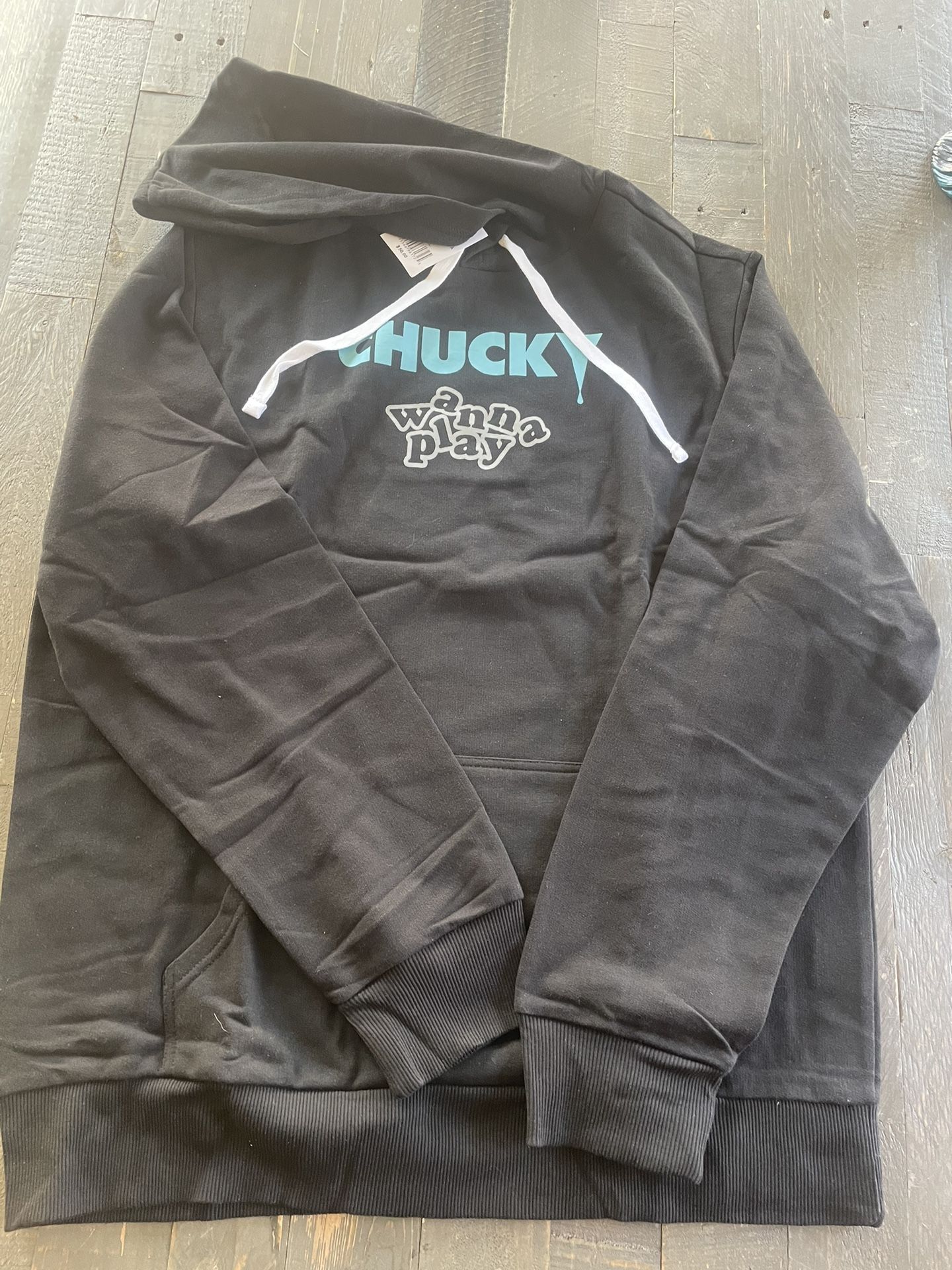 NEW Chucky Wanna Play XL Hoodie Pocket Sweatshirt