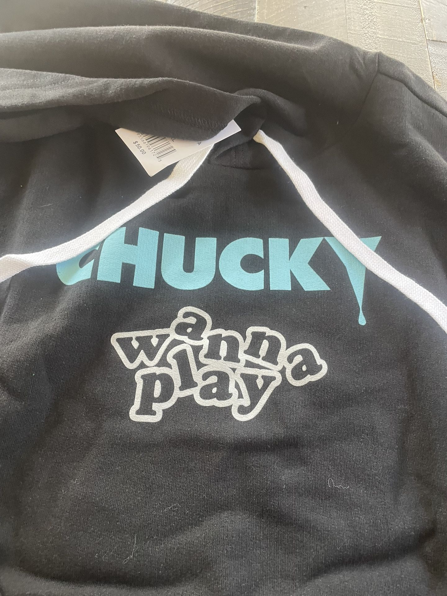 NEW Chucky Wanna Play XL Hoodie Pocket Sweatshirt - photo 2