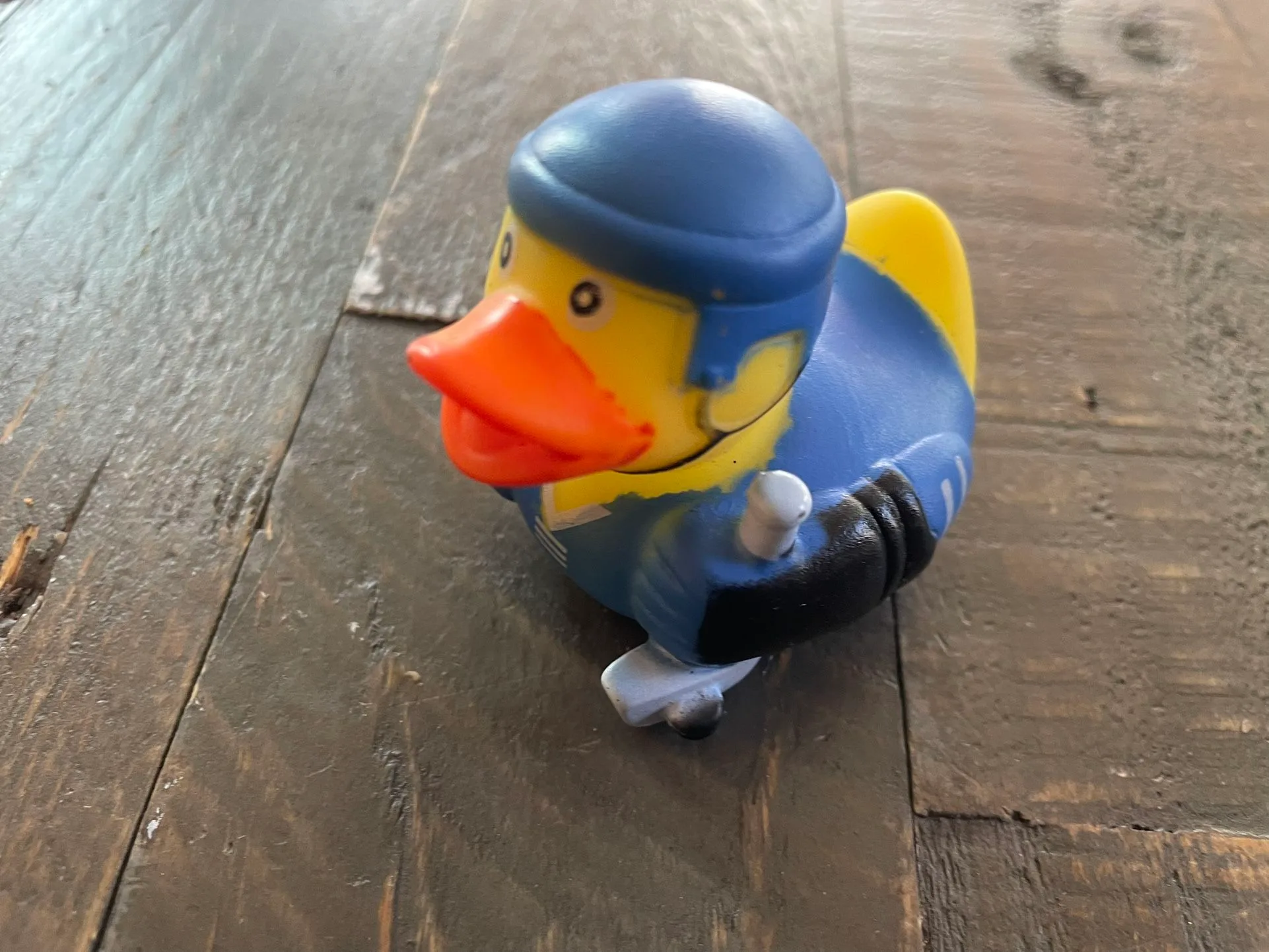NEW - Hockey Squeaky Duck For Jeep, Work, Play, Bath - Blue - photo 2