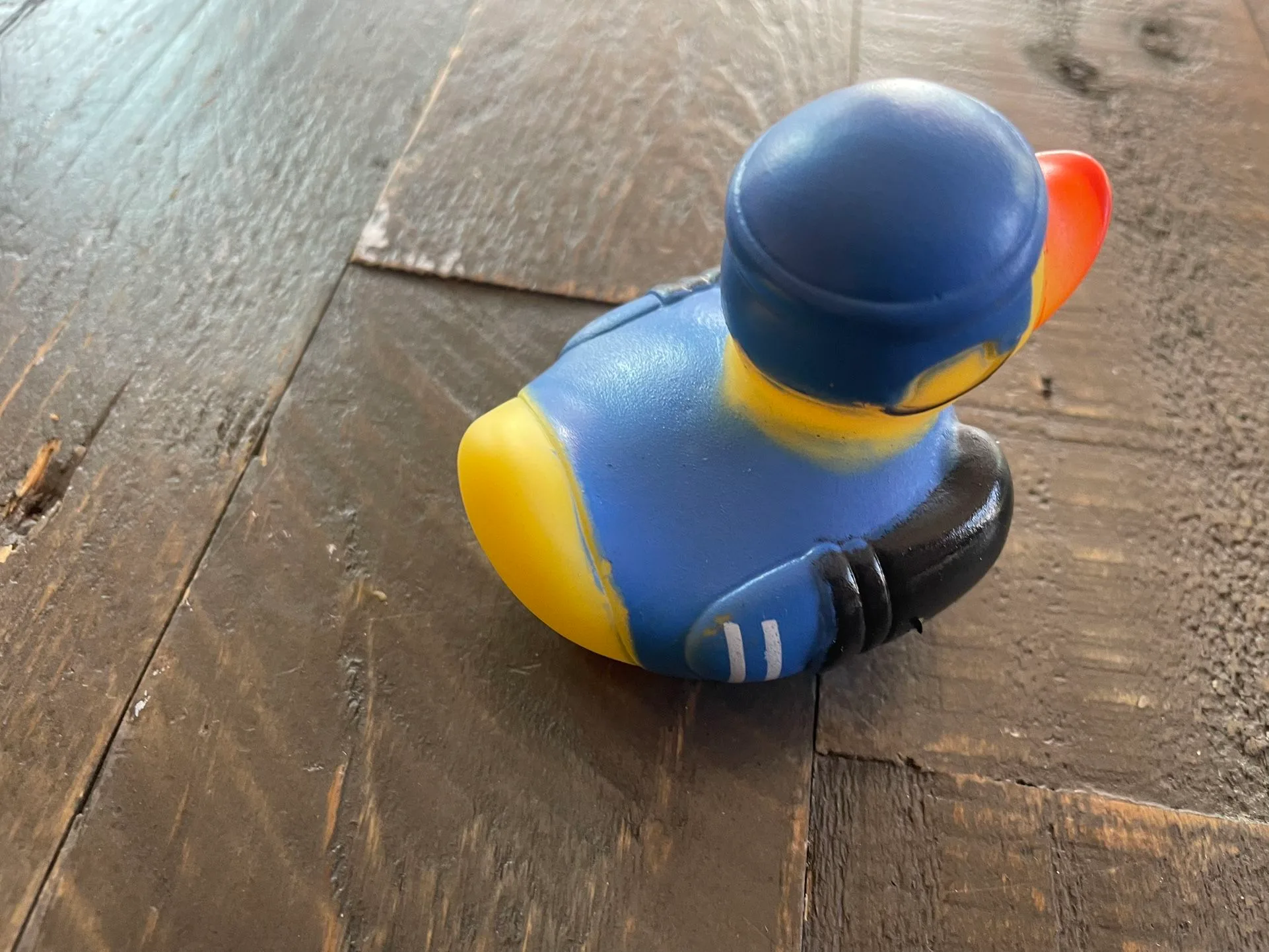 NEW - Hockey Squeaky Duck For Jeep, Work, Play, Bath - Blue - photo 3