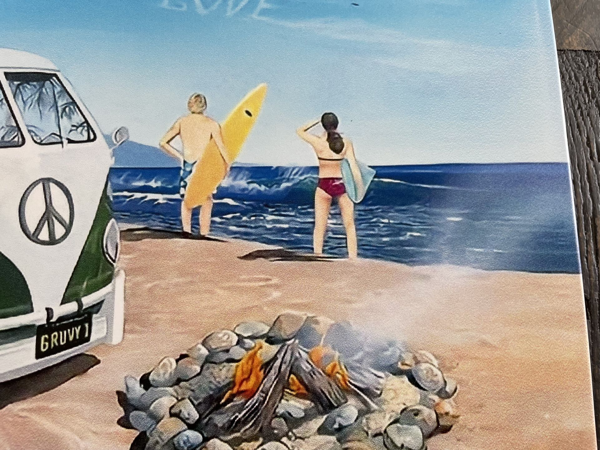 3D VW Metal Wall Hanging - Tin - Beach - photo 3