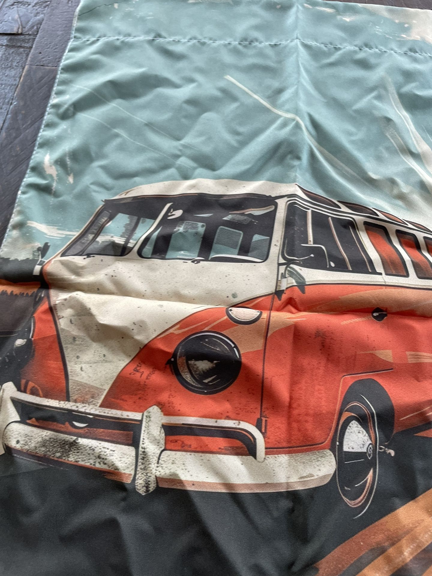 NEW - VW bus Garden Flag - Double-sided - photo 2