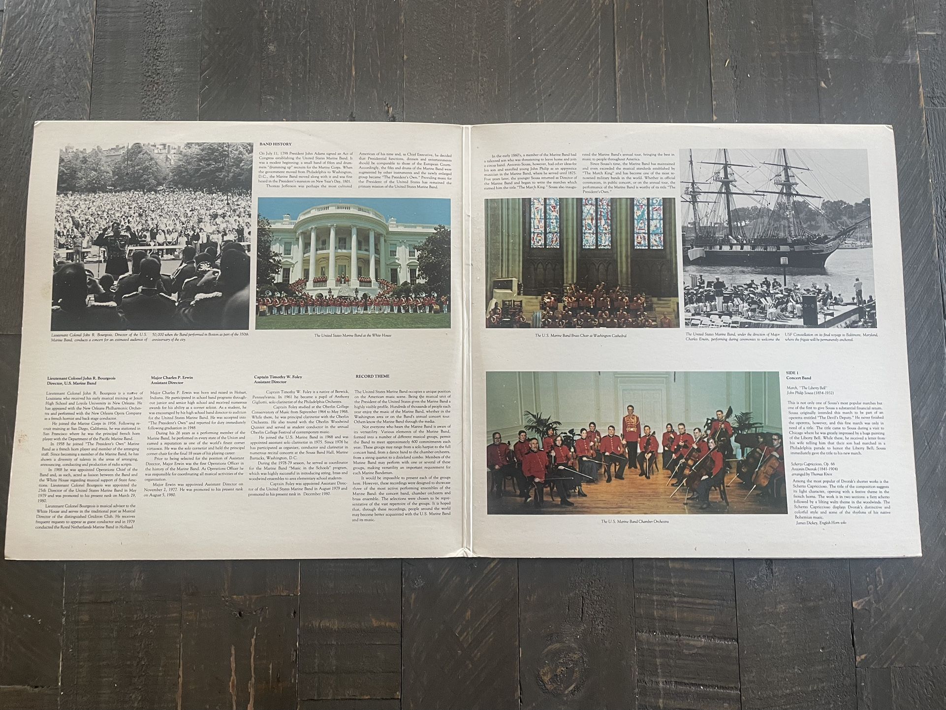 US Marine Band Showcase Vinyl Record LP - Bourgeois Director - photo 3