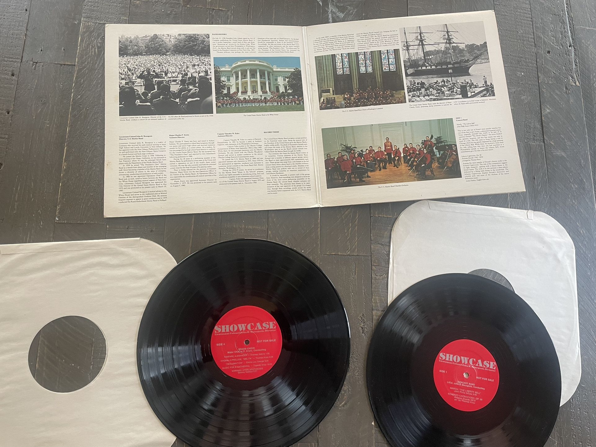 US Marine Band Showcase Vinyl Record LP - Bourgeois Director - photo 4