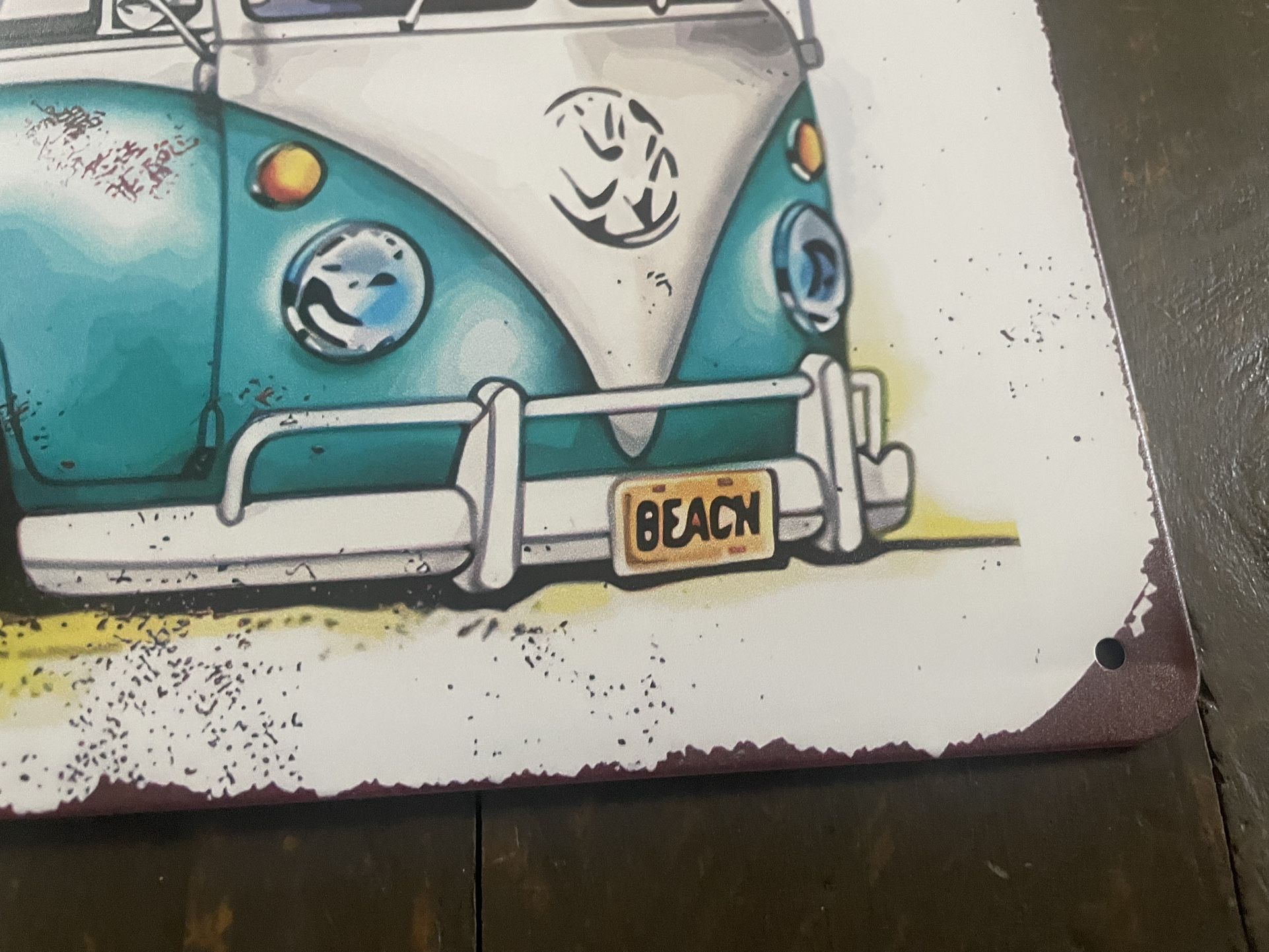 NEW- VW Metal Hanging Tin - Art - photo 2