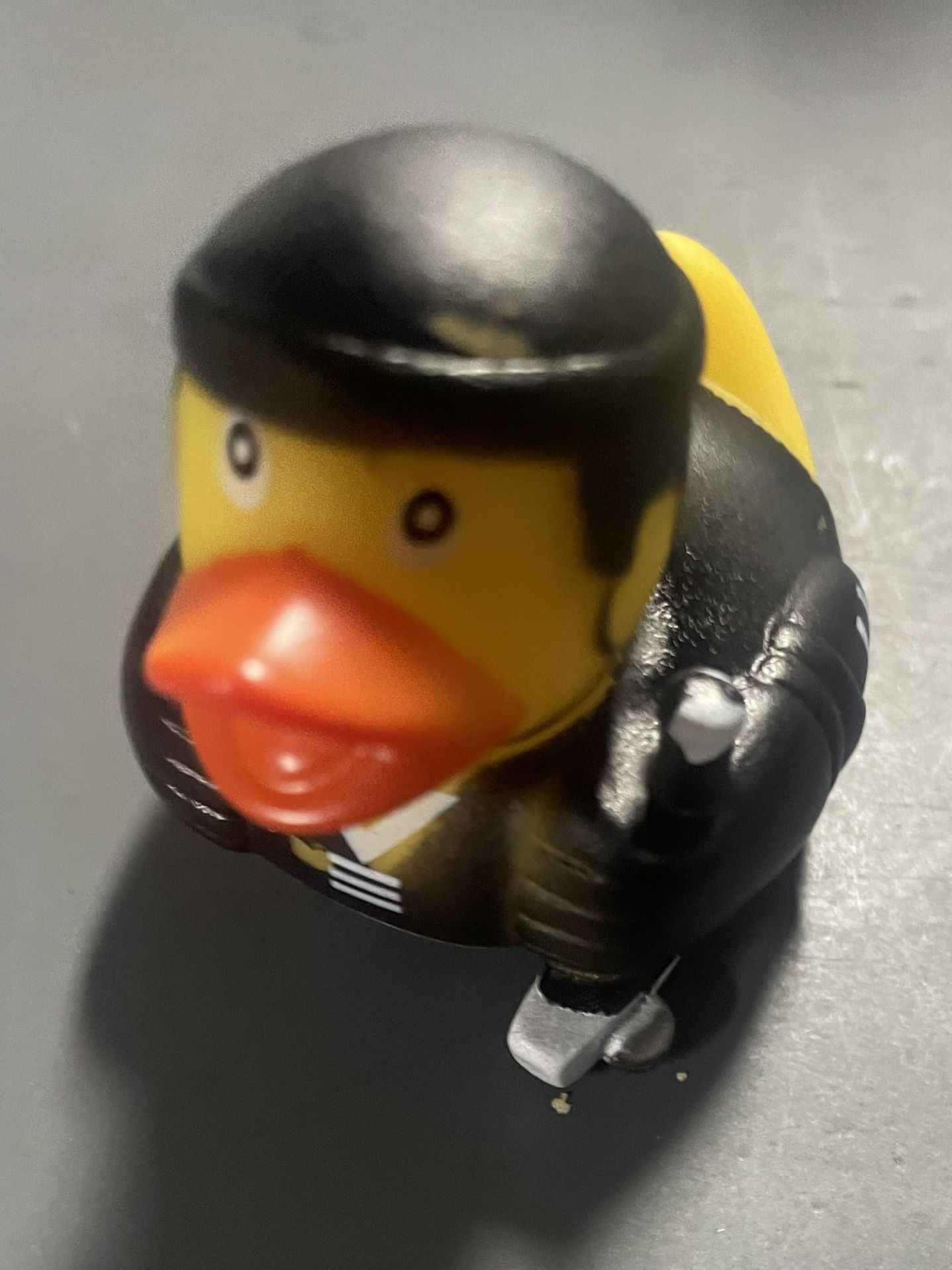 NEW - Hockey Squeaky Duck For Jeep, Work, Play, Bath - Black
