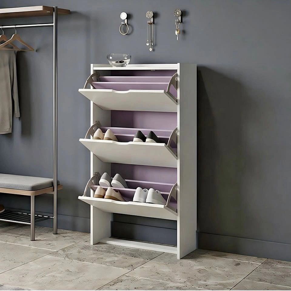 Modern Shoe Storage Cabinet - Entryway Organizer