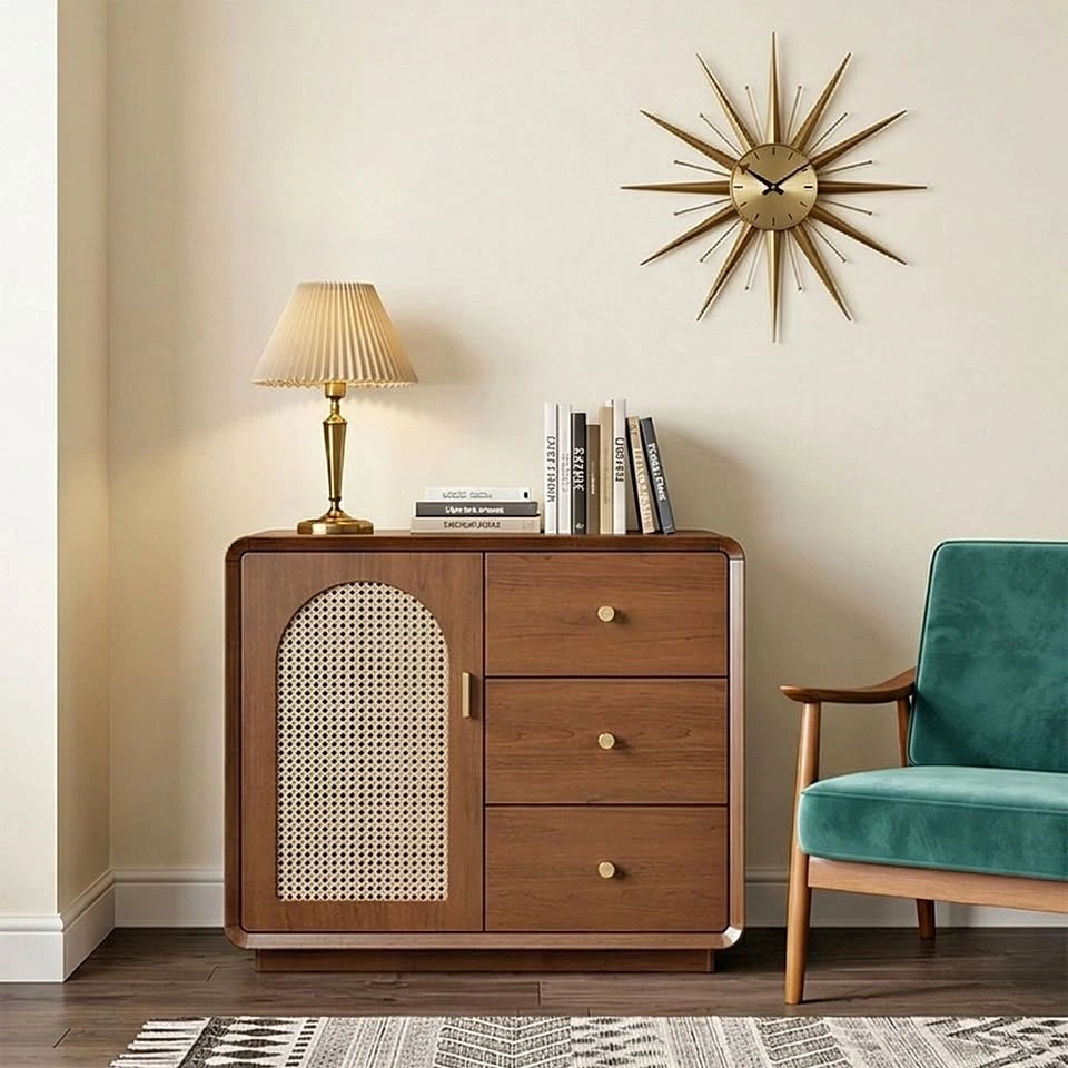 C1582 WCK019 Rattan Storage Cabinet - Stylish & Spacious