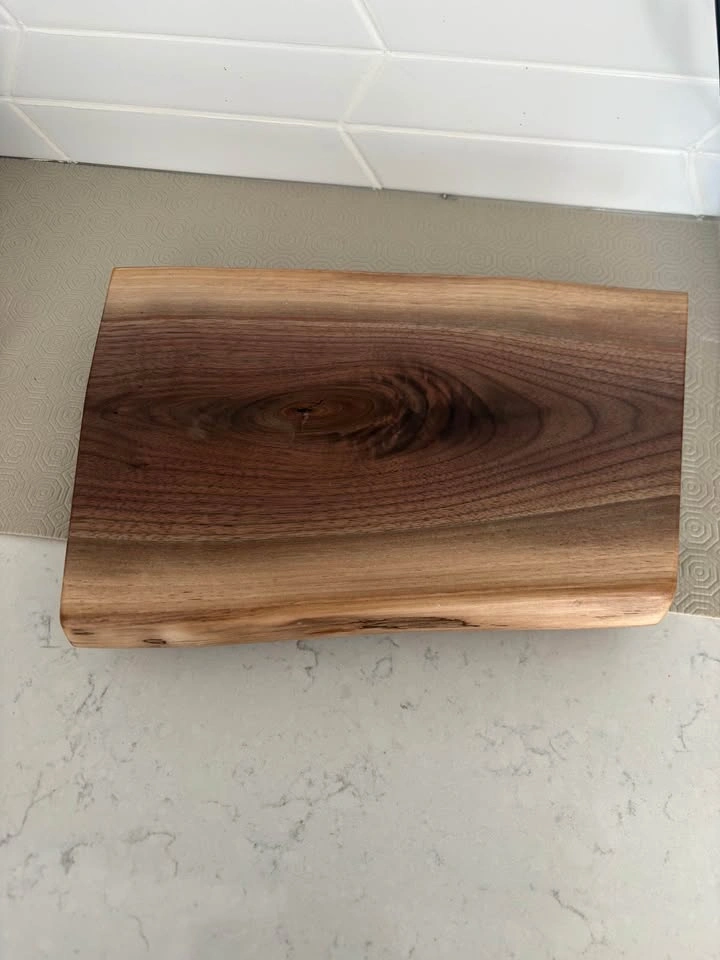 Solid Walnut Pedestal Tray / Farmhouse Countertop Riser - photo 3