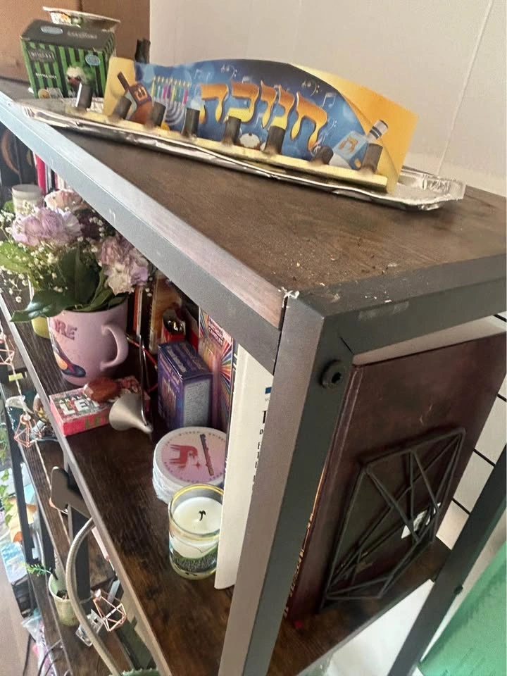 Industrial Metal and Wood Bookshelf - photo 3