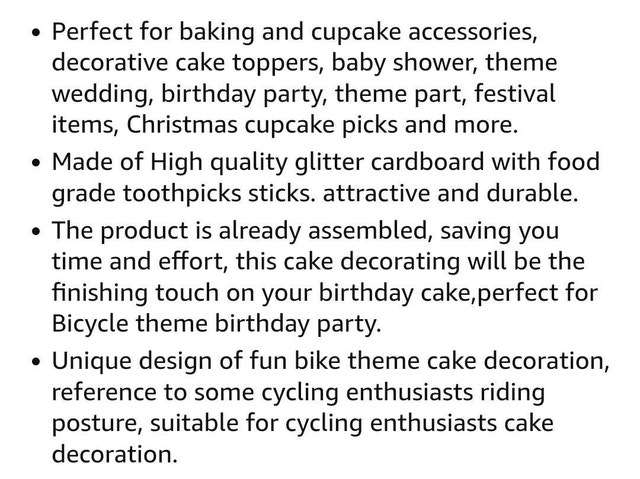 16pc Biking Cupcake Toppers - photo 4