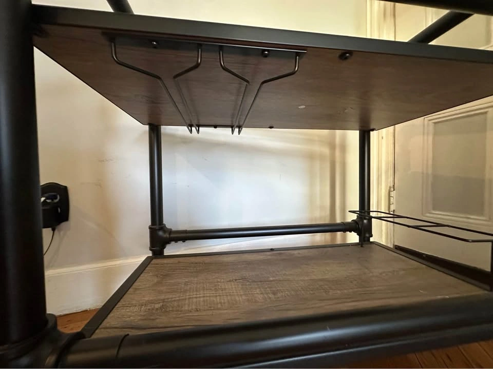 Modern Industrial Rolling Bar Cart - photo 4