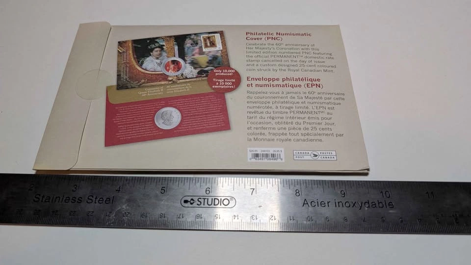 Queen Elizabeth II Coronation Coin & Stamp Set - photo 2