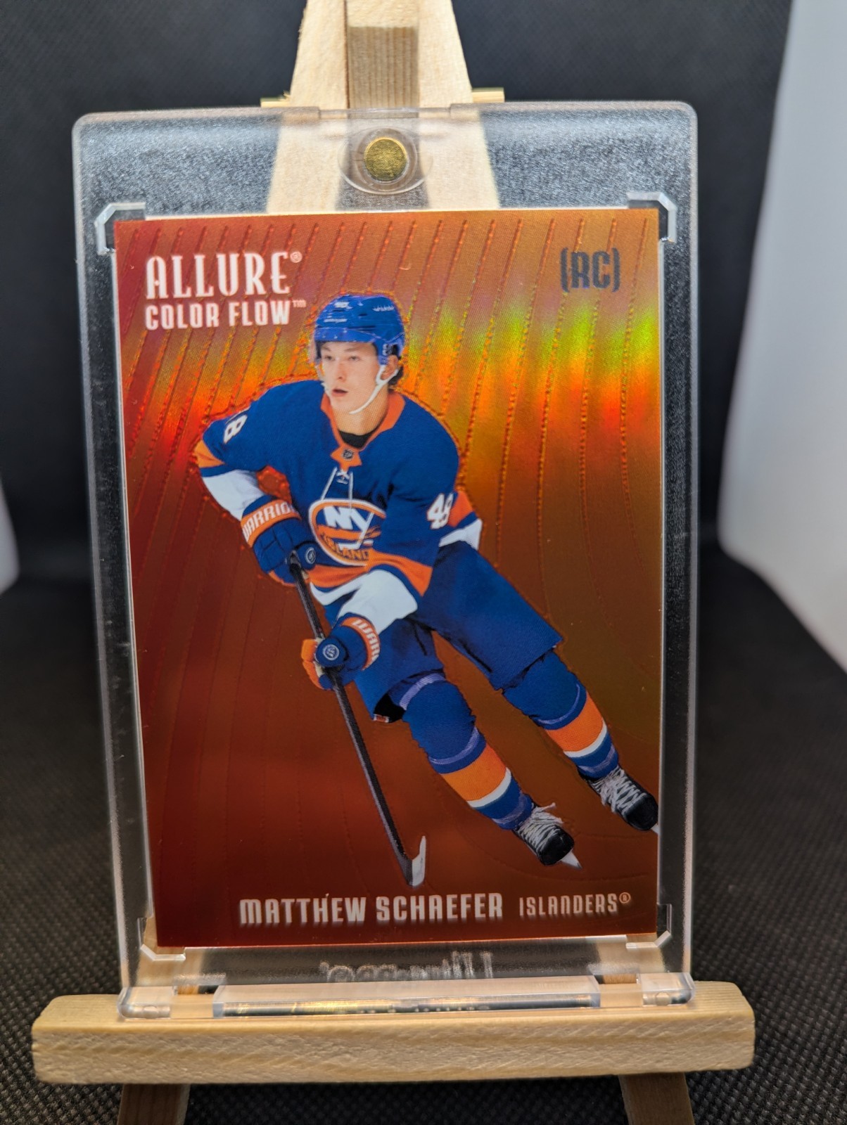 2025-26 Upper Deck Allure Color Flow Red-Orange Matthew Schaefer