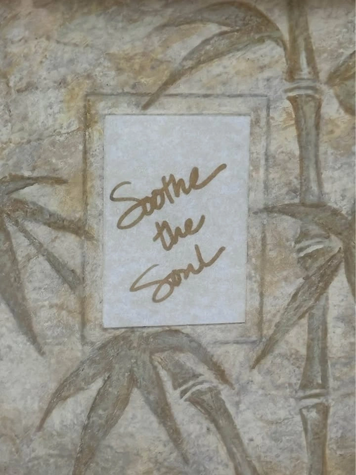 Bronze Frame "Soothe the Soul" Asian Inspired Picture - photo 2