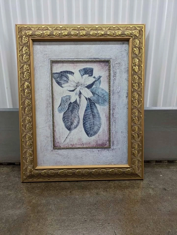 Framed Floral Painting