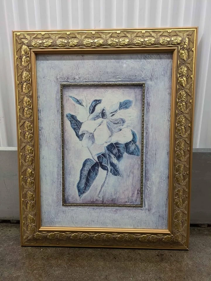 Framed Floral Painting - photo 2
