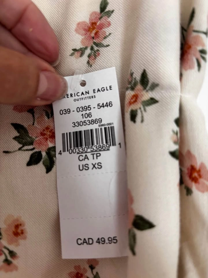 American Eagle Floral Halter Dress XS - photo 3