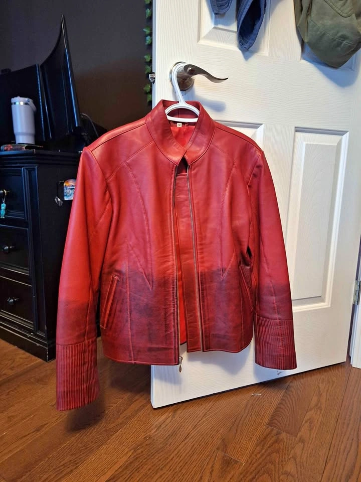 REAL Red Leather Jacket