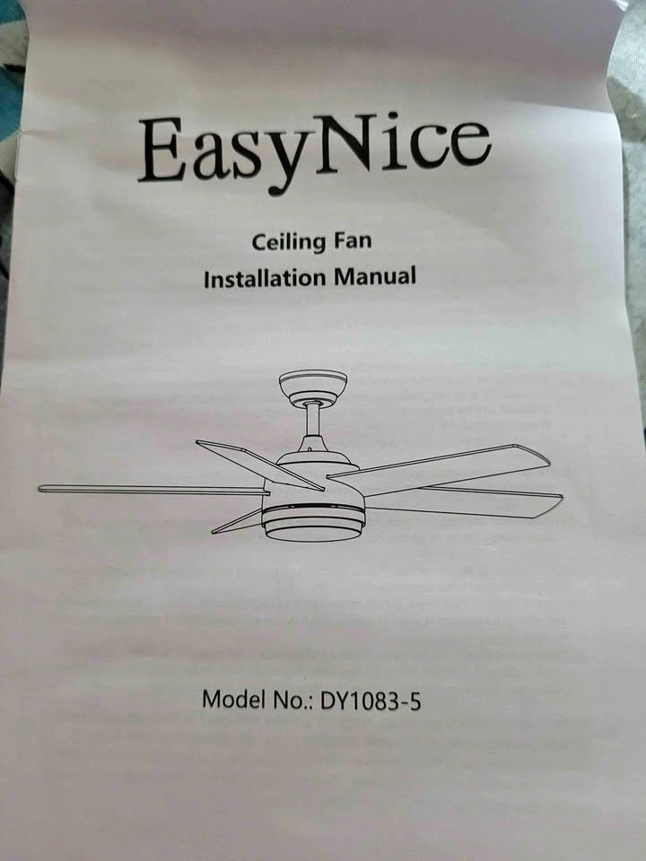 Silver Ceiling Light Fan