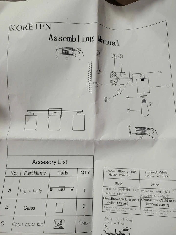 3-Light Lamp Fixture - photo 2