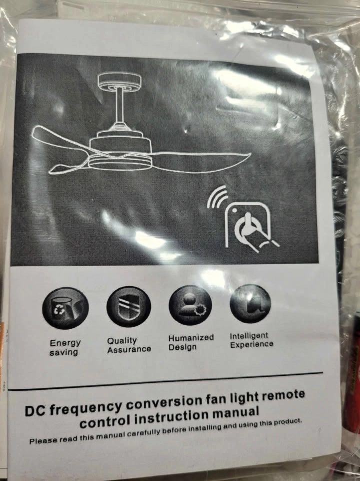 New Ceiling Fan with Light
