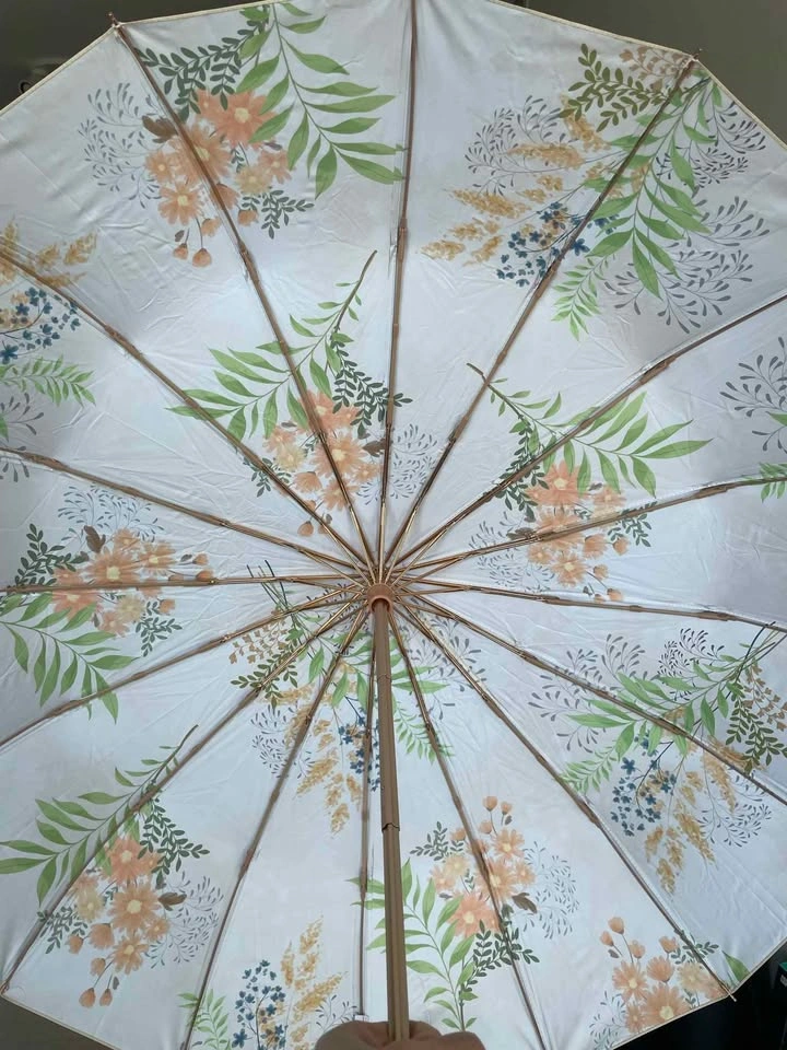 Creamy floral umbrella