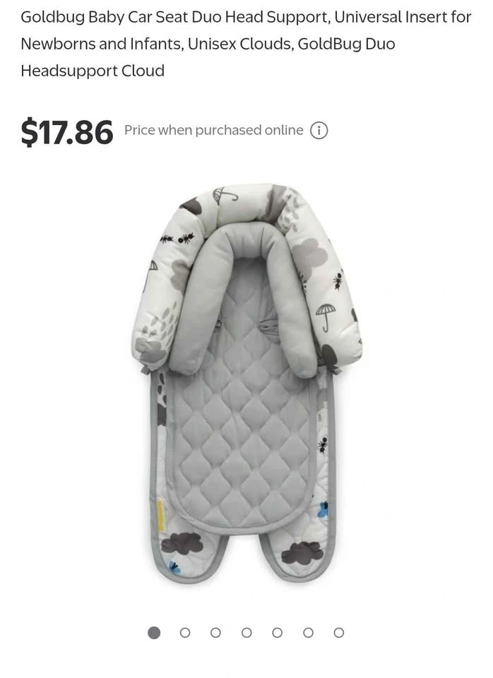 Goldbug baby car seat head support - photo 5