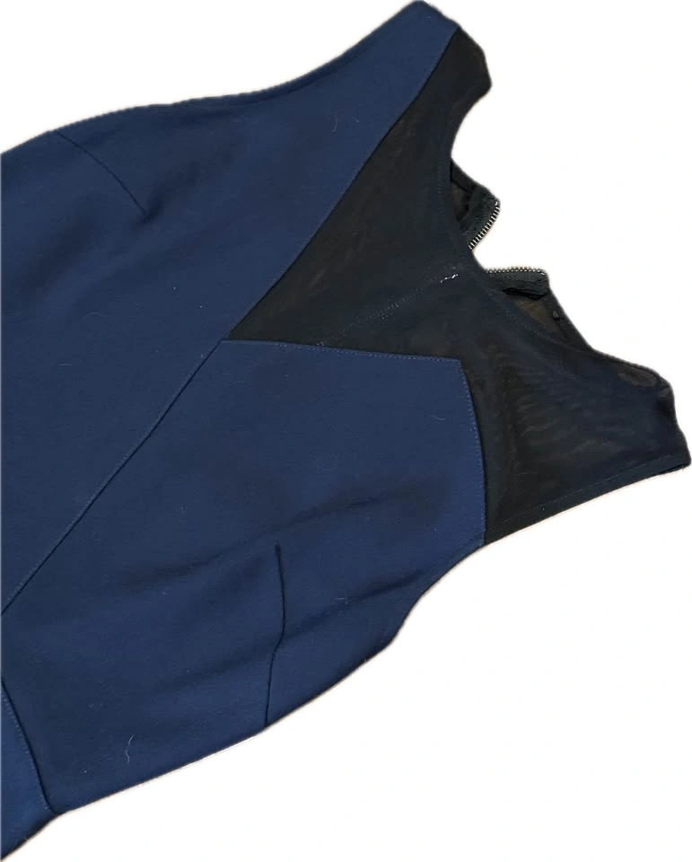 Topshop Sleeveless Skater Dress - Navy Blue, Size 6 - photo 2