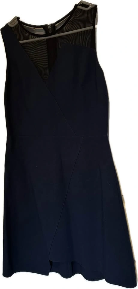 Topshop Sleeveless Skater Dress - Navy Blue, Size 6 - photo 3