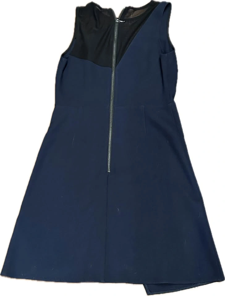 Topshop Sleeveless Skater Dress - Navy Blue, Size 6 - photo 5