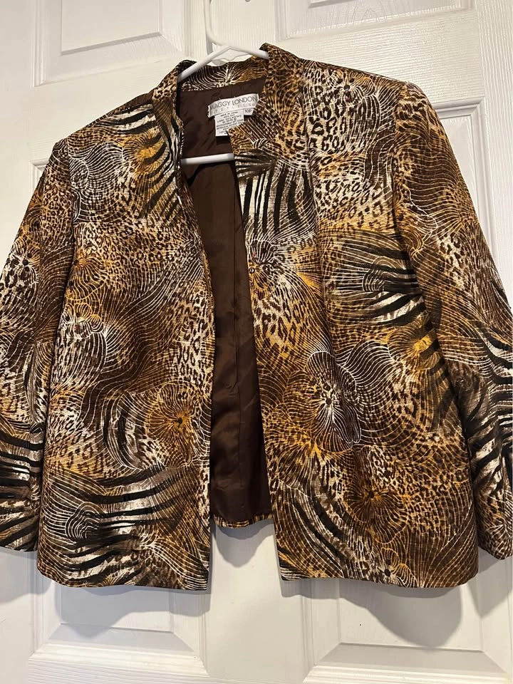 Vintage Maggy London Size 10 Petites Blazer - photo 3