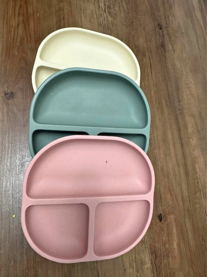 Skylarg 3Pc Baby Plates with Suction