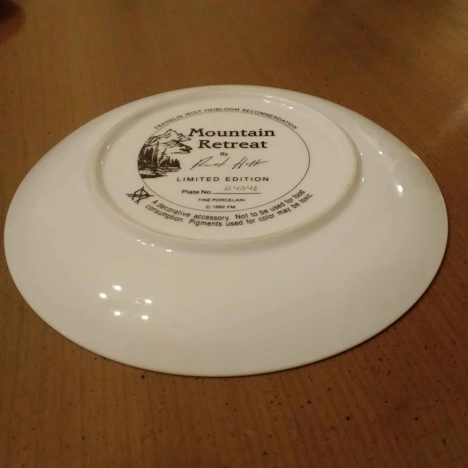 Franklin Mint Collector Plate - Mountain Retreat - photo 4