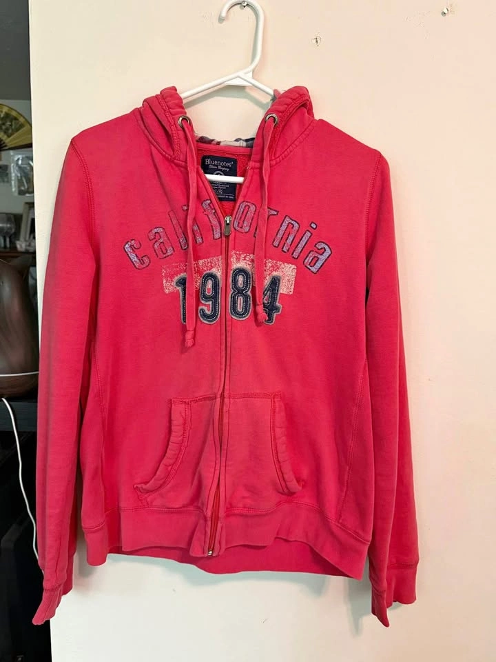 Women’s Bluenotes Y2K Pink California Hoodie size XL