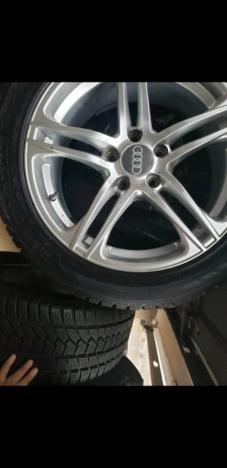 Audi 17” OEM Rims + winter Tires 225/50R17 – Excellent Condition - photo 2
